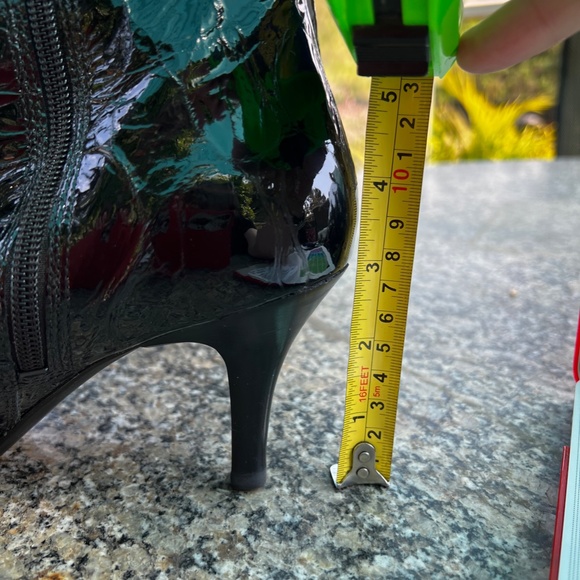 Black Patent Croc Boots - Picture 4 of 5